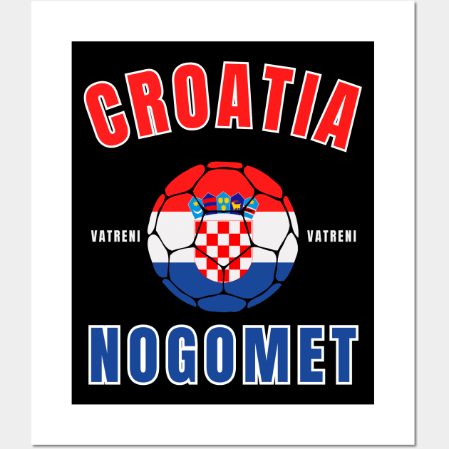 Croatia Nogomet Wall Art by footballomatic